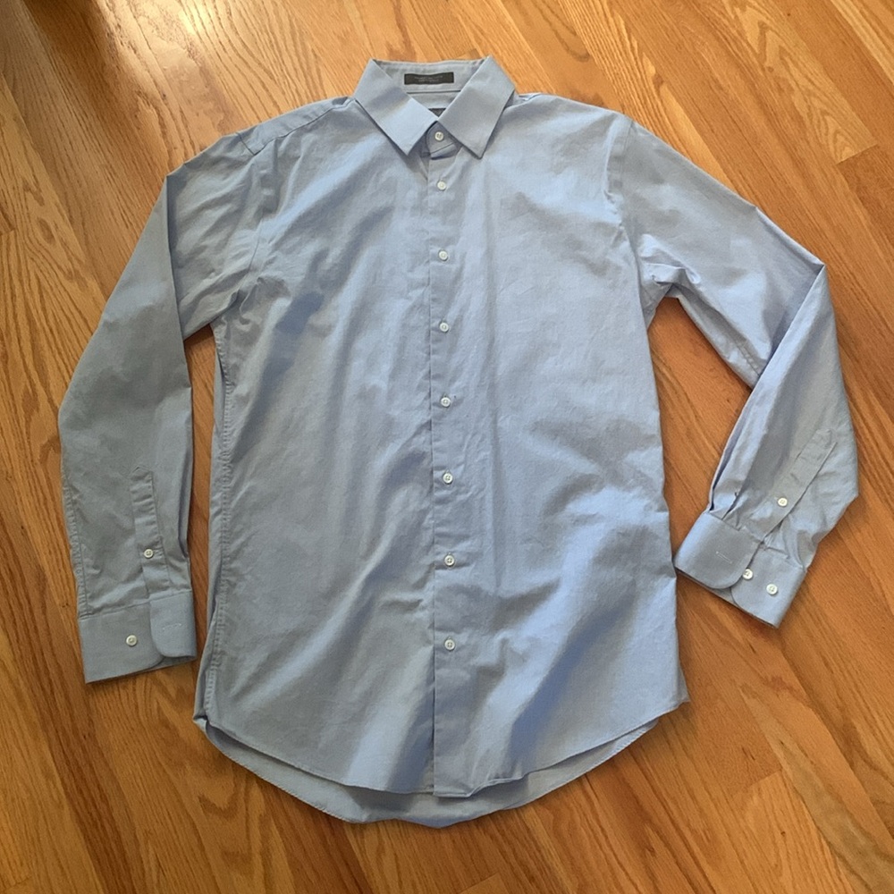 Nordstrom Rack Men’s Button-down 100% Cotton Dress Shirt 15-1/2,34-35 Trim Fit
